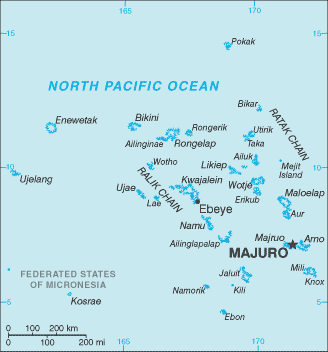 Map of Marshall Islands