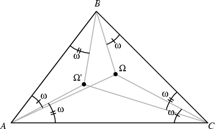 \begin{figure}\begin{center}\BoxedEPSF{BrocardPoints.epsf}\end{center}\end{figure}