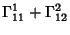 $\displaystyle \Gamma_{11}^1+\Gamma_{12}^2$