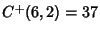 $C^+(6,2)=37$