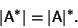 \begin{displaymath}
\vert{\hbox{\sf A}}^*\vert = \vert{\hbox{\sf A}}\vert^*.
\end{displaymath}