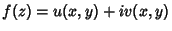 $f(z) = u(x,y)+iv(x,y)$