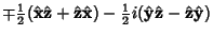 $\displaystyle \mp{\textstyle{1\over 2}}(\hat {\bf x}\hat {\bf z}+\hat {\bf z}\h...
...}) - {\textstyle{1\over 2}}i(\hat {\bf y}\hat {\bf z}-\hat {\bf z}\hat {\bf y})$