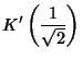 $\displaystyle K'\left({1\over\sqrt{2}}\right)$