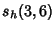 $\displaystyle s_h(3,6)$