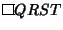 $\vbox{\hrule height.6pt\hbox{\vrule width.6pt height6pt \kern6.4pt \vrule width.6pt}
\hrule height.6pt}QRST$
