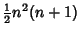 ${\textstyle{1\over 2}}n^2(n+1)$