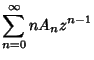 $\displaystyle \sum_{n=0}^\infty nA_nz^{n-1}$