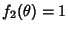 $f_2(\theta)=1$