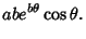 $\displaystyle abe^{b\theta}\cos\theta.$