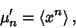 \begin{displaymath}
\mu_n' = \left\langle{x^n}\right\rangle{},
\end{displaymath}