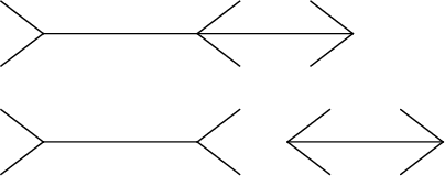 \begin{figure}\begin{center}\BoxedEPSF{MullerLyerIllusion.epsf scaled 800}\end{center}\end{figure}