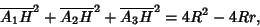 \begin{displaymath}
\overline{A_1H}^2+\overline{A_2H}^2+\overline{A_3H}^2=4R^2-4Rr,
\end{displaymath}