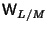 $\displaystyle {\hbox{\sf W}}_{L/M}$