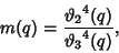 \begin{displaymath}
m(q)={{\vartheta_2}^4(q)\over{\vartheta_3}^4(q)},
\end{displaymath}