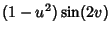 $\displaystyle (1-u^2)\sin(2v)$