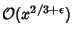 ${\mathcal O}(x^{2/3+\epsilon})$