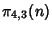 $\displaystyle \pi_{4,3}(n)$