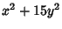 $x^2+15y^2$