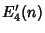 $\displaystyle E'_4(n)$