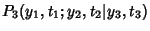 $\displaystyle P_3(y_1,t_1;y_2,t_2\vert y_3,t_3)$