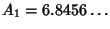 $A_1=6.8456\ldots$