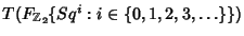 $T(F_{\Bbb{Z}_2}\{Sq^i: i \in \{0, 1,
2, 3, \ldots\} \})$