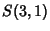 $\displaystyle S(3,1)$