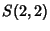 $\displaystyle S(2,2)$