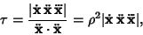 \begin{displaymath}
\tau={\vert\dot{\bf x}\,\ddot{\bf x}\,\raise6pt\hbox{.}\mker...
...6pt\hbox{.}\mkern-2mu\raise6pt\hbox{.}\mkern-11mu{\bf x}\vert,
\end{displaymath}